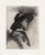 Early 1900's Antique French Moody Portrait of Man in Hat, Charcoal on Paper With Mat For Sale