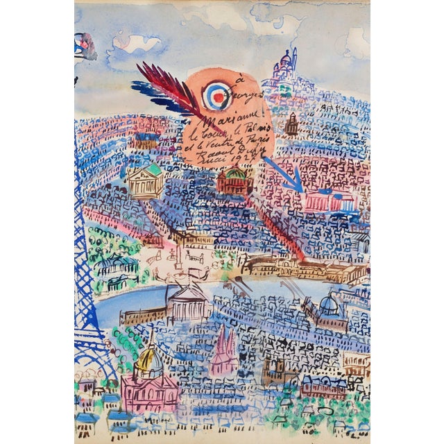 Not Yet Made - Made To Order Vintage Paris Wall Art Print – Eiffel Tower & French Cityscape by Raoul Dufy, 32" X 24" For Sale - Image 5 of 7