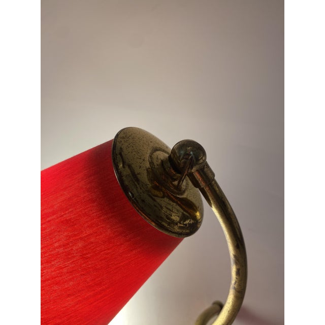 Vintage Table Lamps with Organically Shaped Brass Bases, 1950s, Set of 2 For Sale - Image 14 of 17