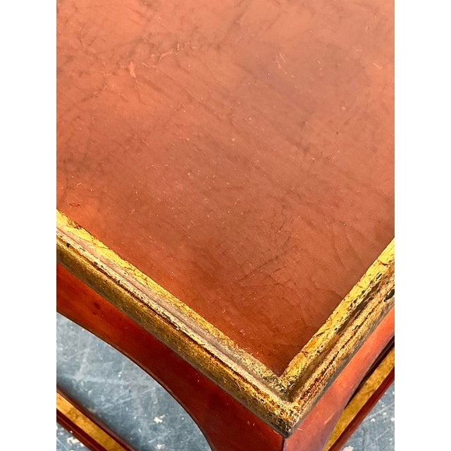Vintage Asian Lacquered Side Tables - A Pair For Sale - Image 4 of 12