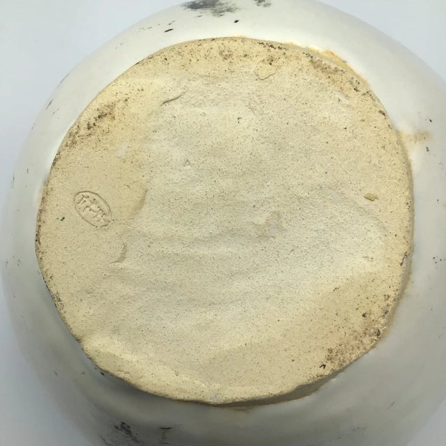 Signed Raku Style Vase/Pot For Sale - Image 10 of 13