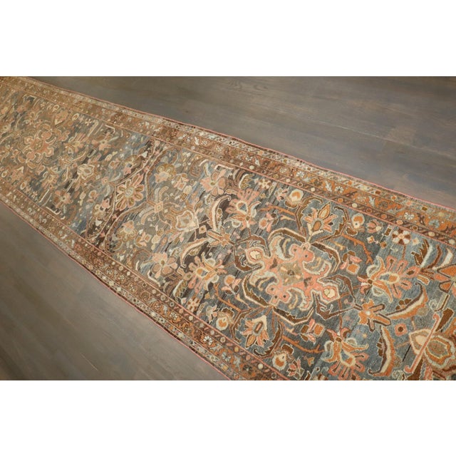 Gray Persian Malayer Antique Long Runner - 2'9" x 16'5" For Sale - Image 8 of 10
