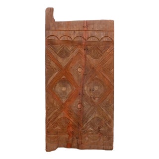 Antique Uke Carve Solar Disk Igbo Door For Sale
