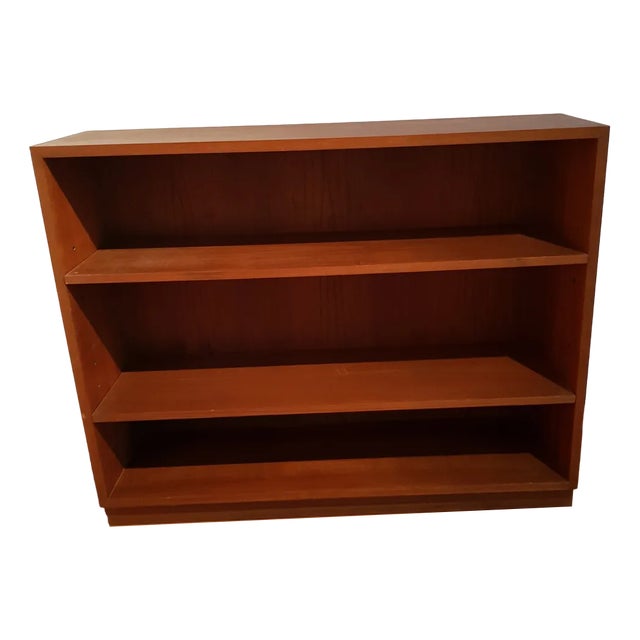 Vintage Bookshelf in Teak with Two Adjustable Shelves, 1970s For Sale