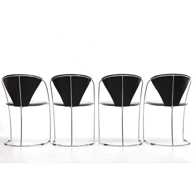 Arrben Linda Dining Chairs, Italy, 1982, Set of 4 For Sale - Image 3 of 13