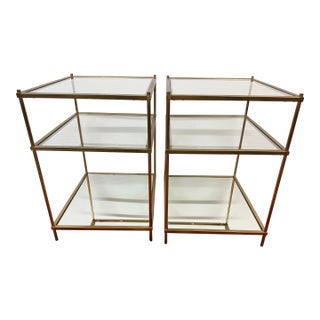 West Elm Terrace Bath Shelves, Pair For Sale