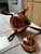 Mid-Century Modern Vintage Scandinavian Copper Teapot With Lid and Wrought Iron Legs For Sale - Image 3 of 5