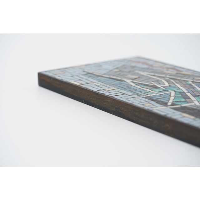 1960s Mid-Century Modern Mosaic Fish Wall Plate by R. Zimmermann for Ritter, 1950s For Sale - Image 5 of 10