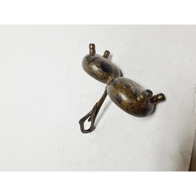 Art Nouveau Salt and Pepper Holder by Niemen Glassworks, Poland, 1920s For Sale - Image 10 of 11