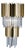 Collection Jupiter Wall Lamp in Metal and Crystal by Jago For Sale