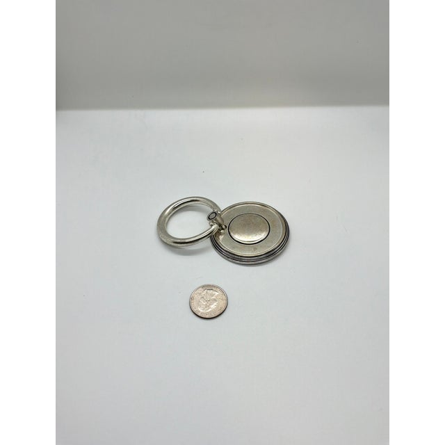 Henredon Ring Pull Antique Silver. Transitional Style.