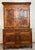 Louis XV period two-part Bressan buffet in walnut and elm Front features four doors and three drawers Scalloped crossbar...