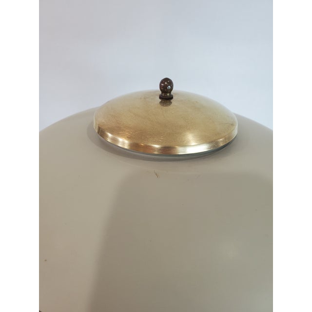 Art Deco Gerald Thurston Swing Arm Flying Saucer Floor Lamp 1950s, Unmarked For Sale In Austin - Image 6 of 12