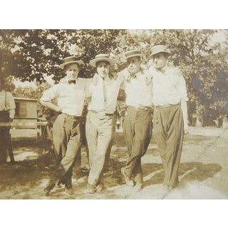 1915 Hat Squad Photograph of Young Men For Sale