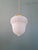Bauhaus Art Deco Pendant Light in Pressed Molded Milk Glass, 1920s For Sale - Image 3 of 11