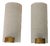 Wall Lights in Textured Acrylic Glass and Brass, France 1960, Set of 2 For Sale