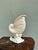 Vintage White Pearlescent Ceramic Cornucopia Vase — Coastal Hollywood Regency Shell For Sale In Miami - Image 6 of 6