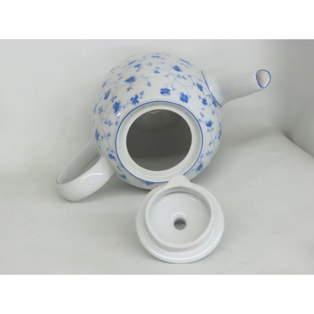Late 20th Century Arzberg Porcelain Blue Flowers Coffee Pot and Lid 4668b For Sale - Image 5 of 15