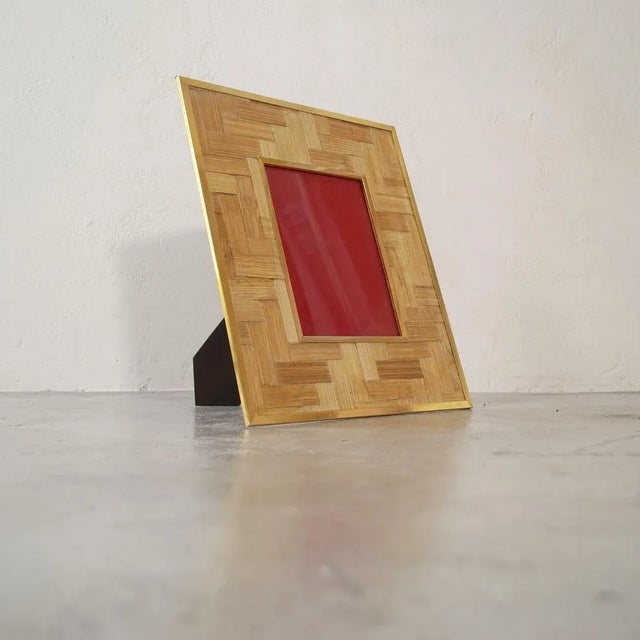 Italian Brass Photo Frame, 1960s, in Good conditions. Designed 1960 to 1969