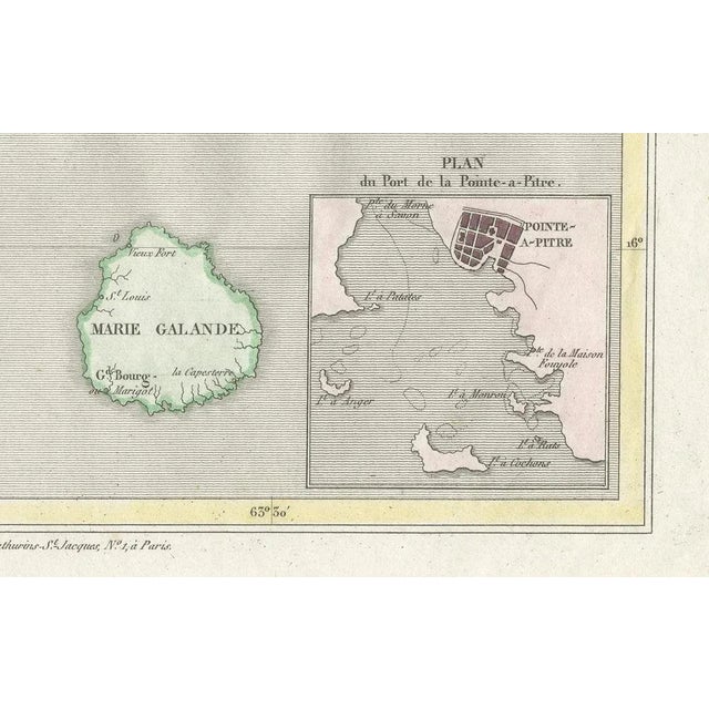 French Map with Inset of Pointe-À-Pitre For Sale - Image 6 of 7