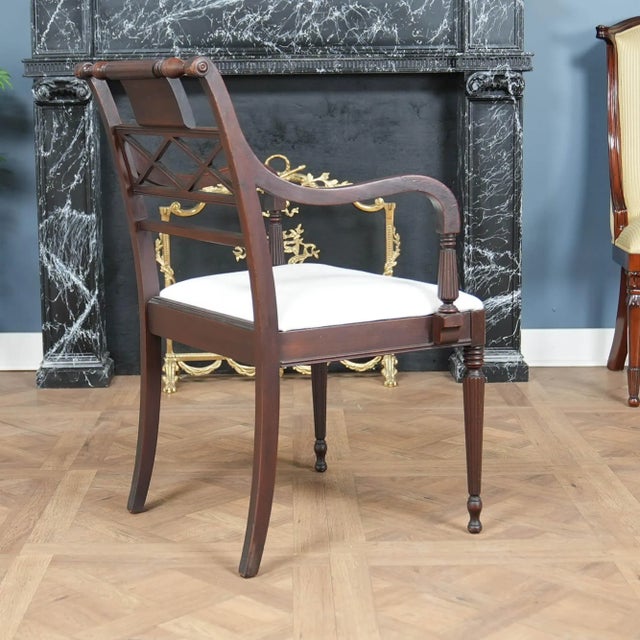 Set of 6 1920s Federal Style Chairs For Sale - Image 6 of 15