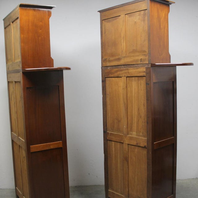 Art Nouveau Corner Cabinets, 1890s, Set of 2 For Sale - Image 12 of 18