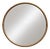 Hollywood Regency Round Wall Mirror in a Brass Frame, 1970s For Sale
