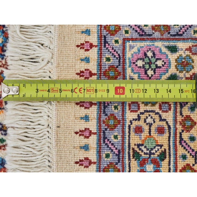 Textile Hand-Knotted Middle Eastern Moud Rug For Sale - Image 7 of 8
