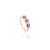 Ruby Diamond Wedding Band Ring in 18k Size 7 For Sale In New York - Image 6 of 9