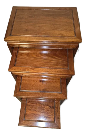 1970s Asian Style Nesting Tables - Set of 4