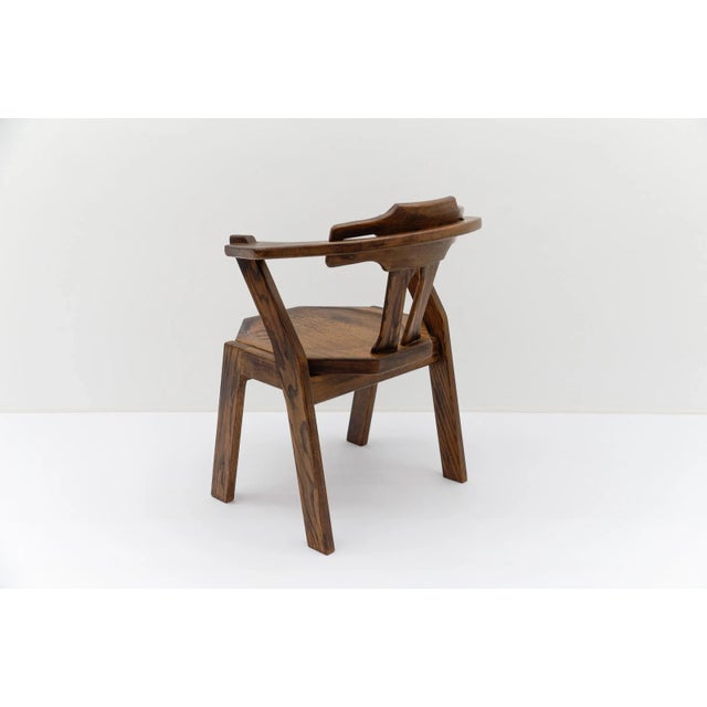 Mid-Century Modern French Provincial Oak Chair, 1960s For Sale - Image 4 of 13