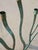 Verdigris Vintage 7 Arm Brutalist Candelabra Hand-Forged Iron and Copper With Verdigris, a Pair For Sale - Image 8 of 15