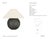 Kelly Wearstler by Visual Comfort Signature Lindo 14" Accent Lamp in Aurora with Linen Shade Designer: Kelly Wearstler...