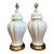 Vintage Crackle Glaze Ceramic Table Lamps - Pair For Sale