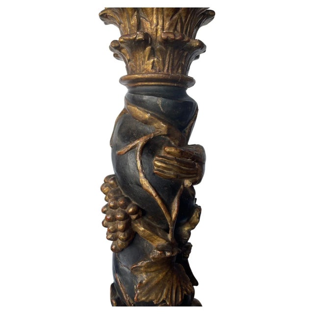 Spanish 18th Century Traditional Spanish Architectural Solomonic Pedestal For Sale - Image 3 of 6