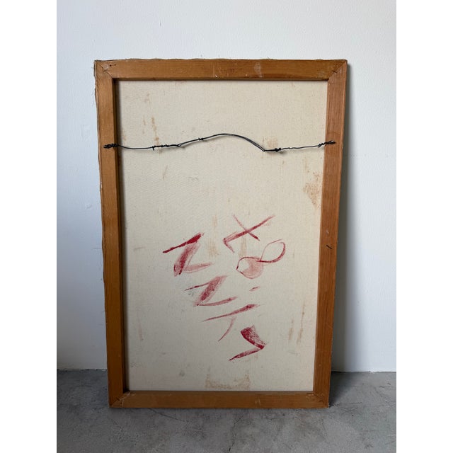 1980’s Vintage Lynn Impressionist Abstract Figurative Oil Painting on Canvas - Unframed For Sale - Image 15 of 15