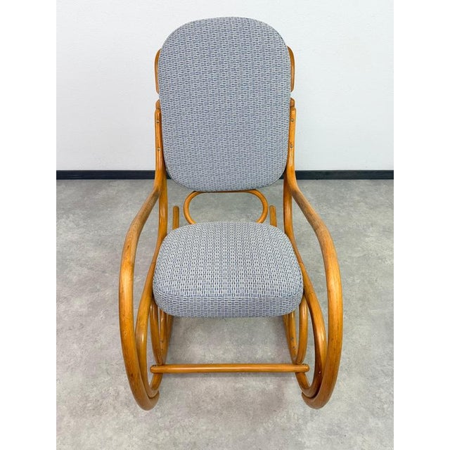 Wood Mid-Century Modern Bentwood Rocking Chair from Ton, 1960s For Sale - Image 7 of 16