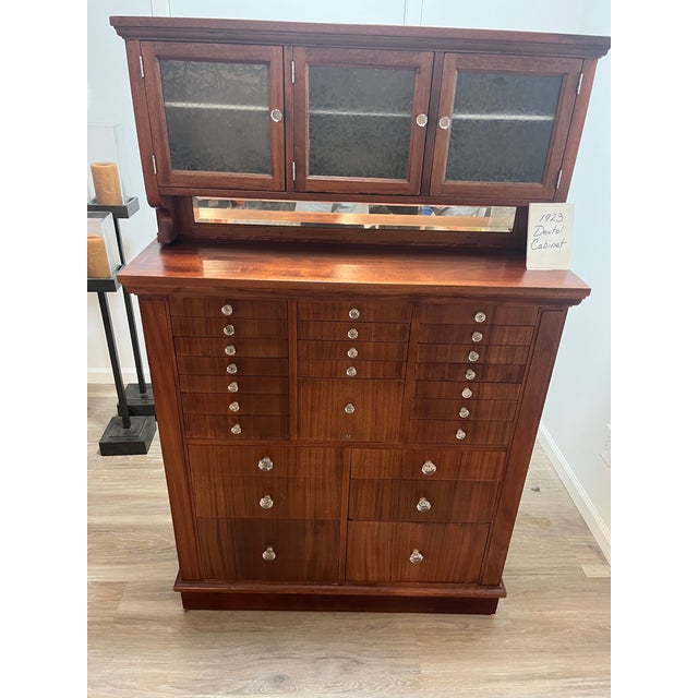 Antique Dental Cabinet 1923 Excellent condition/ in my dental Practice for 45 years Tough to part with as we can’t fit in...