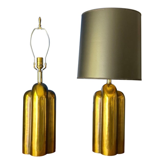 Pair of 1930s Streamline Art Deco Style Lamps For Sale