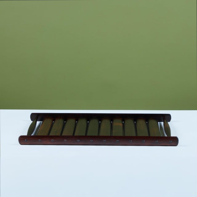 Jens Quistgaard Slatted Rosewood Tray for Dansk "Rare Woods" Collection For Sale - Image 12 of 12