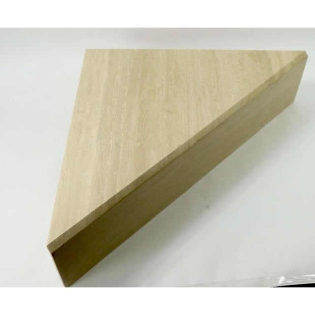 Beige 1970s Italian Travertine Marble Coffee Table by Up & Up For Sale - Image 8 of 12