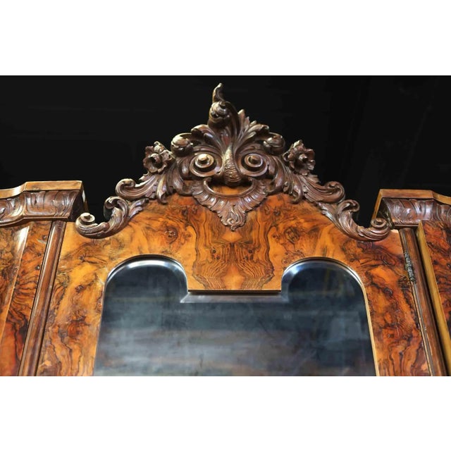Antique Italian Burlwood Veneer Armoire For Sale In Providence - Image 6 of 12