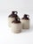 Farmhouse Antique Stoneware Crock Jugs - Set of 3 For Sale - Image 3 of 7