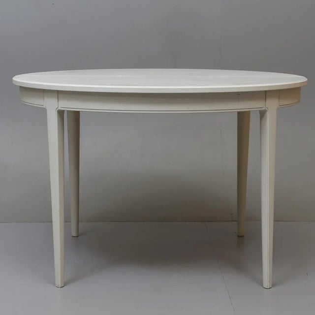 Mid-Century Modern 20th Century Åfors Möbelfabrik Swedish Walnut Dining Group by Carl Malmsten - Set of 7 For Sale - Image 3 of 12