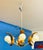 A stunning mid-twentieth-century pendant lamp, a true gem of Italian lighting design. Featuring a dynamic and striking...