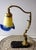 Antique Brass and Marble Pate De Verre Table Lamp, France, 1920s For Sale - Image 11 of 11