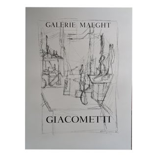 Lithographic Impression by Alberto Giacometti for Paris Arte, 1951 For Sale