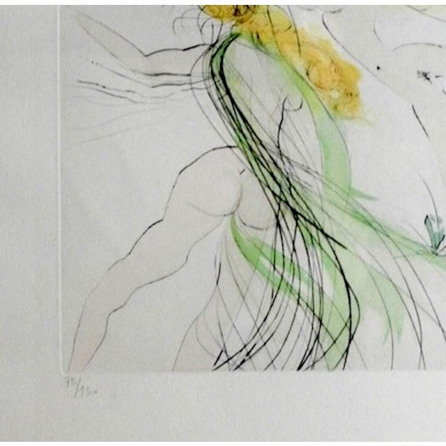 Dali La Joie De Vivre Hand Signed Numbered Etching Dali Archives Certified For Sale - Image 4 of 5