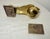 Large Vintage Solid Heavy Brass Ladies Woman Dainty Hand Front Door Knocker Set For Sale - Image 10 of 11