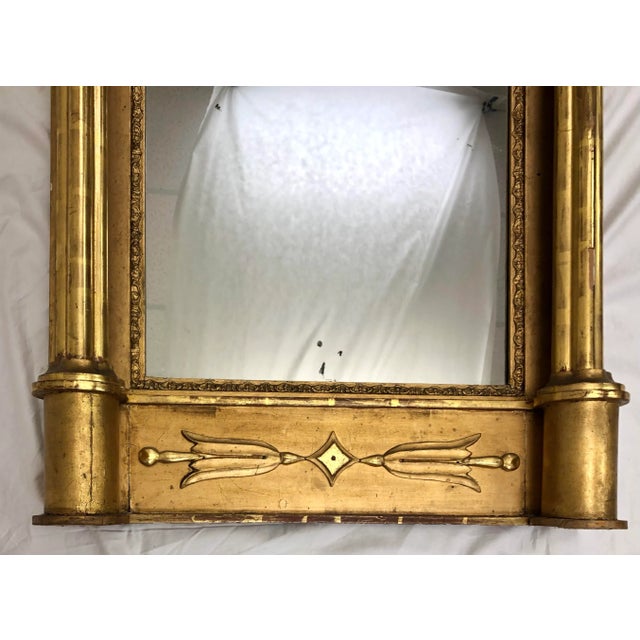 Gothic 19th C. Swedish Gilded Gothic Wall Mirror For Sale - Image 3 of 8
